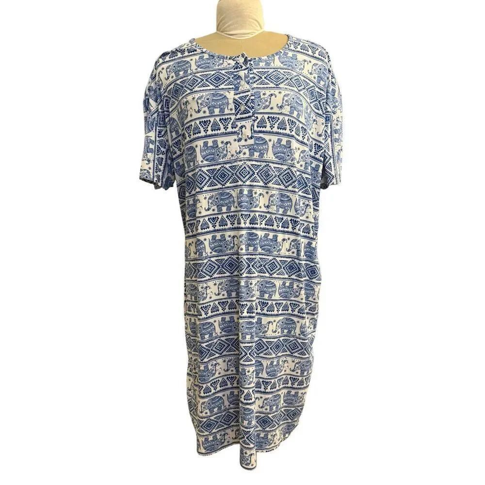 Not A Morning Person Women’s Sleep Shirt One Size Soft/Cozy Elephant Print